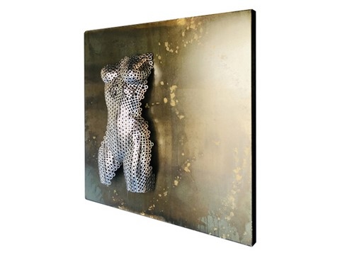 Tableau Féminité inox acier, Teix art